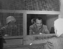 Goering consults with his lawyer
